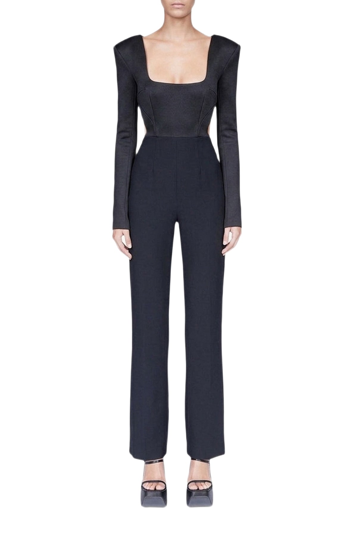 Liquid Chain Jumpsuit - Black