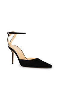 Special Heart 85 strappy pumps in leather - Black