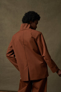 MARRON _ Veste Suresnes en coton - Marron