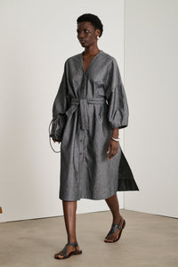 NOIR/ECRU ROBE CHAINE & TRAME DAILY