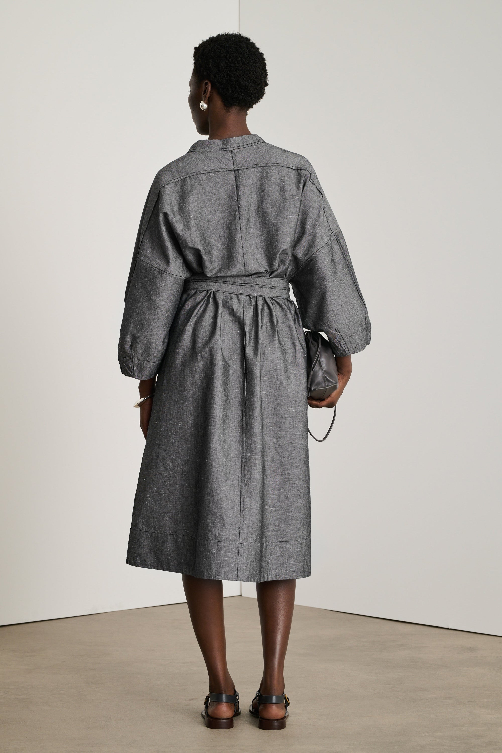 NOIR/ECRU ROBE CHAINE & TRAME DAILY