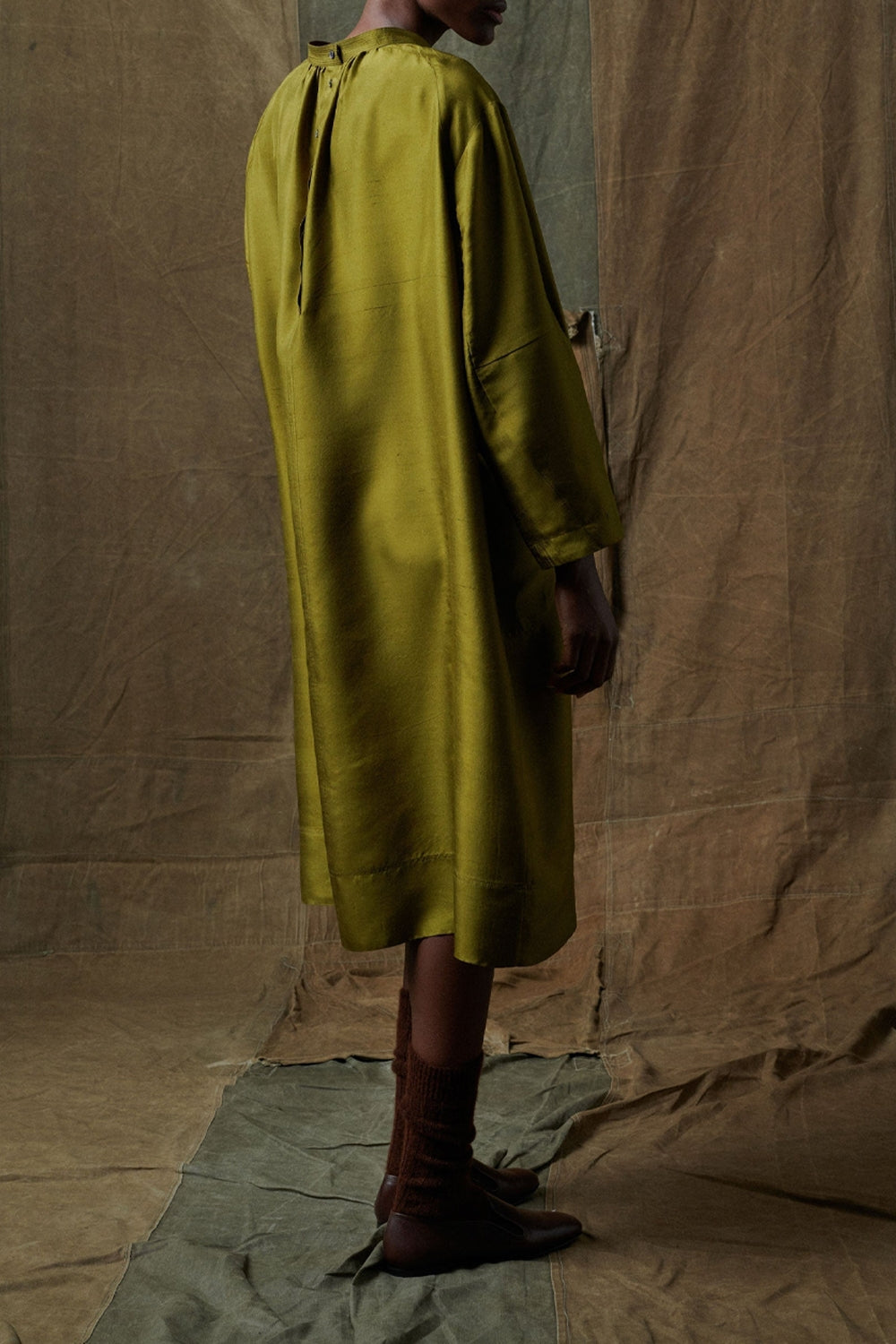 KAKI ROBE CHAINE & TRAME SASKIA