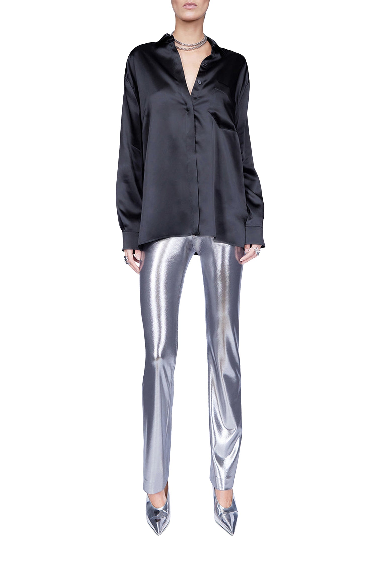 Chemise Liquid oversize - Black