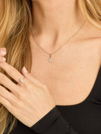 Mini Clover Pendant Ring in 925 Silver - Silver