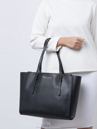 Sac cabas en cuir - Black