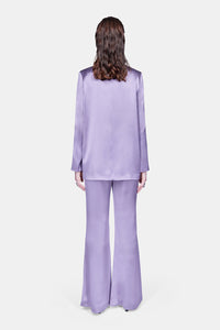 Blazer Julianne en satin - Purple Steel