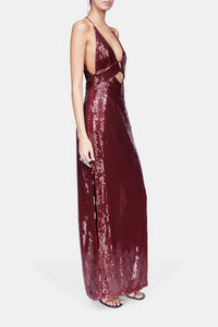 Robe longue Prism sans manches - Blood Red