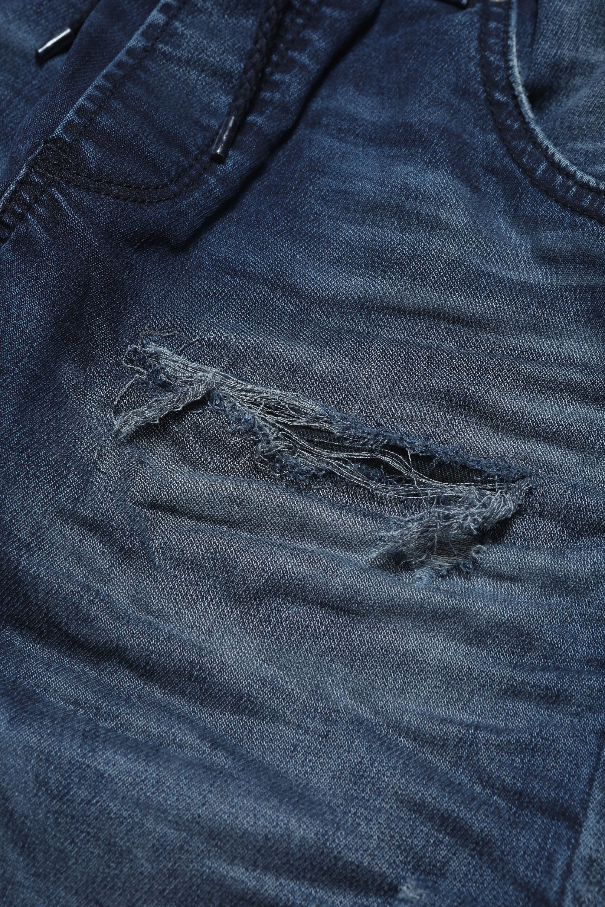 Pantalon délavé en denim - Denim