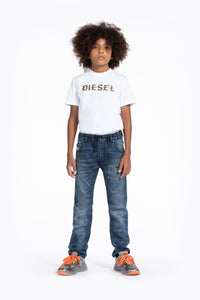 Pantalon délavé en denim - Denim
