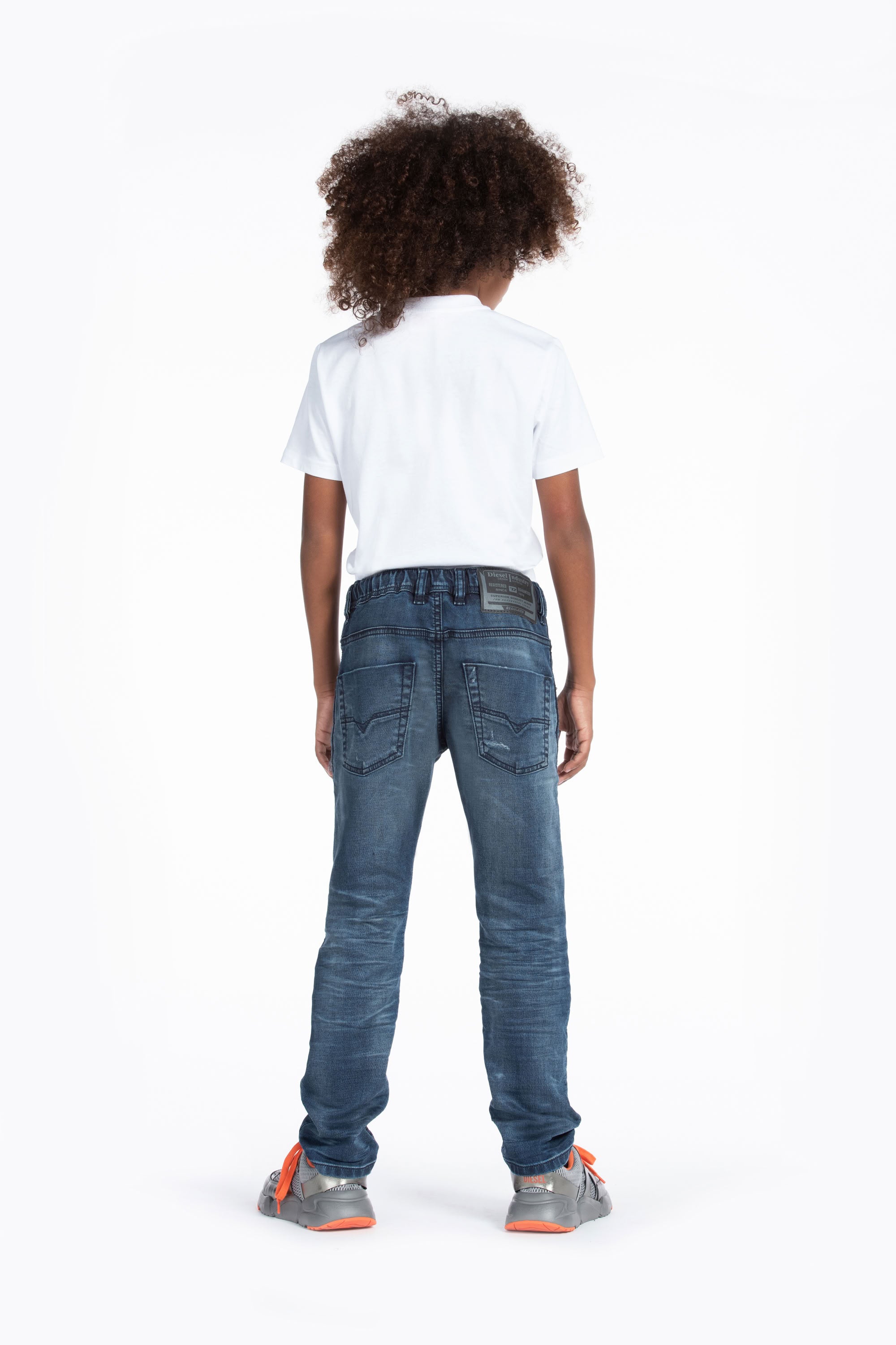 Pantalon délavé en denim - Denim