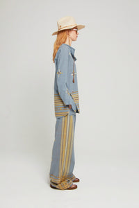 ZNOSTOCK_BLUE SHIRT KNOT - Blue