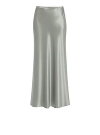 Jupe longue en satin coupe biais - Green