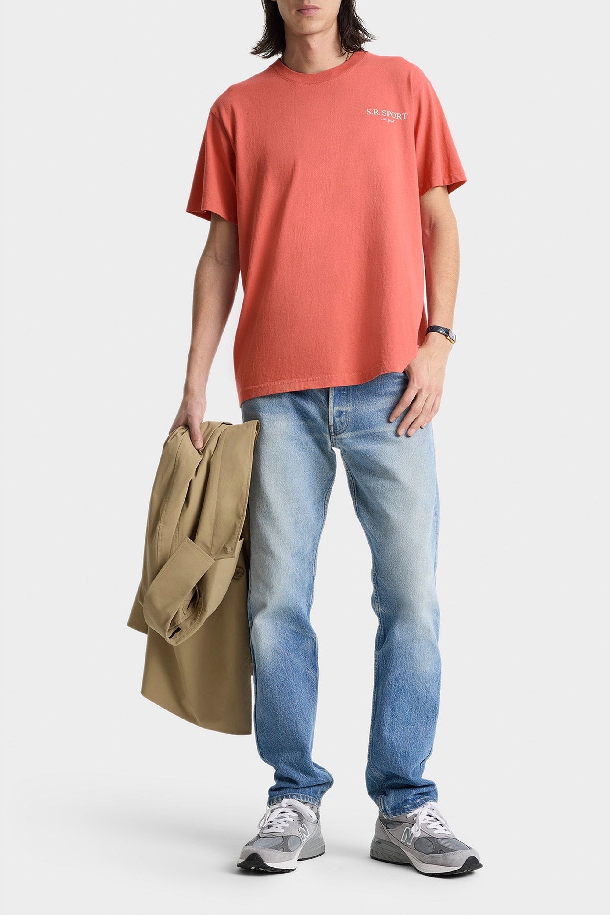 Printed Wimbledon T-shirt - Desert Rose
