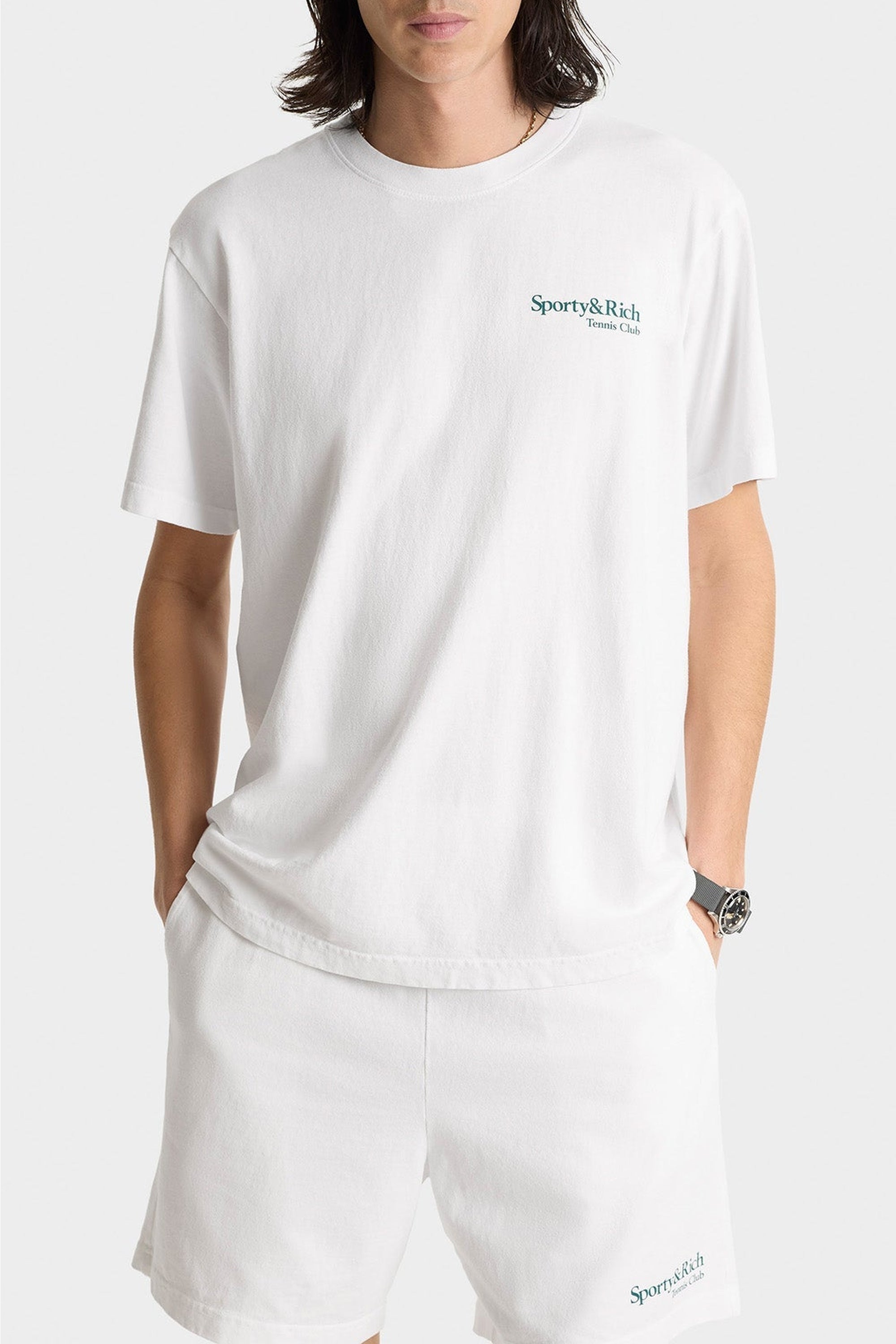 T-shirt Play Tennis à impression - White