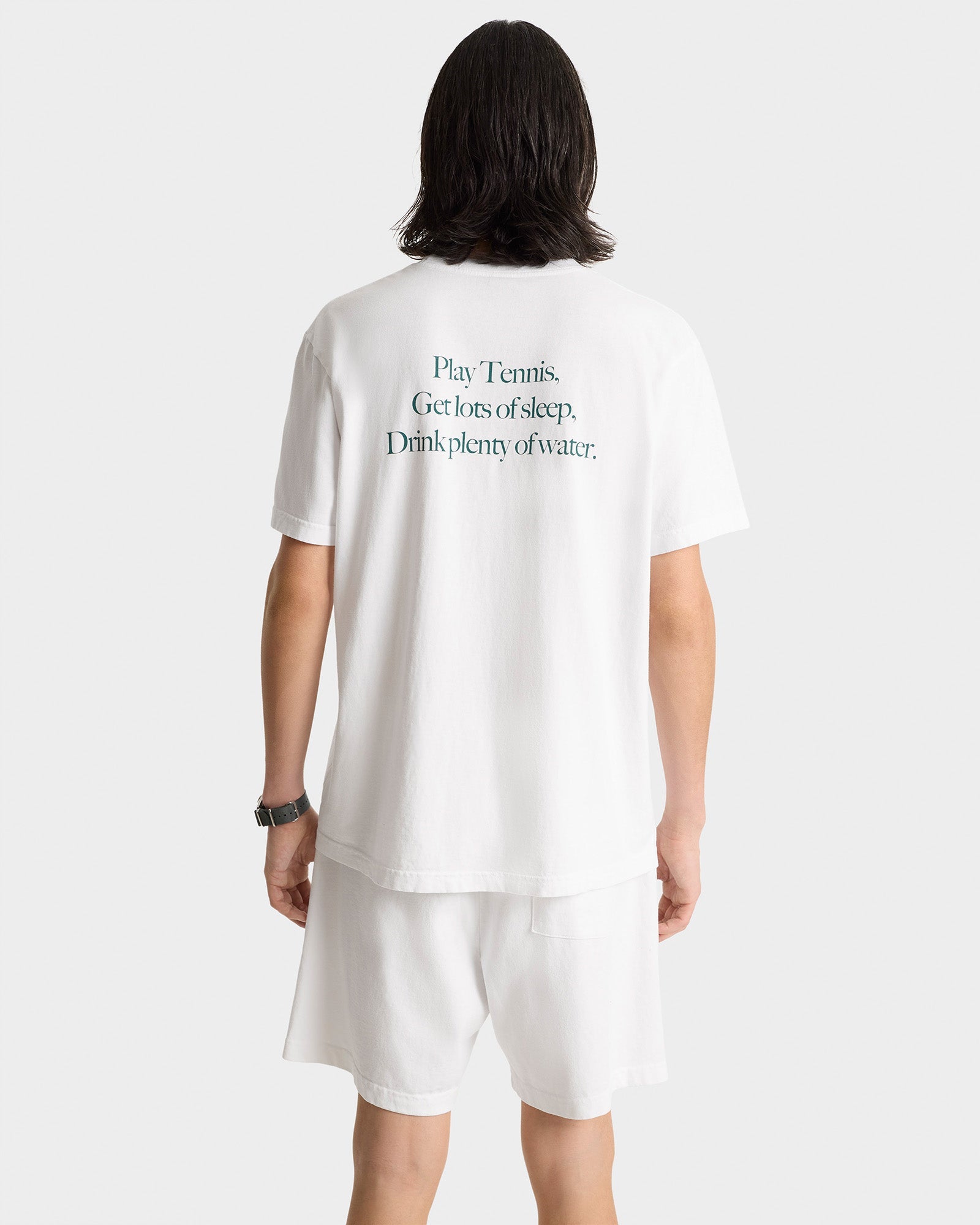 T-shirt Play Tennis à impression - White
