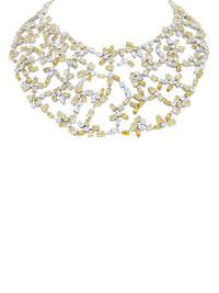 2qty DJV / QTY DISPO : 2-QTY VENDUES : 0-ST : 0% PRIX DJV : 1890€ // Argent Rhodié Collier en argent rhodié serti de Burmalite jonquille taille poire /// RECO : 1932€