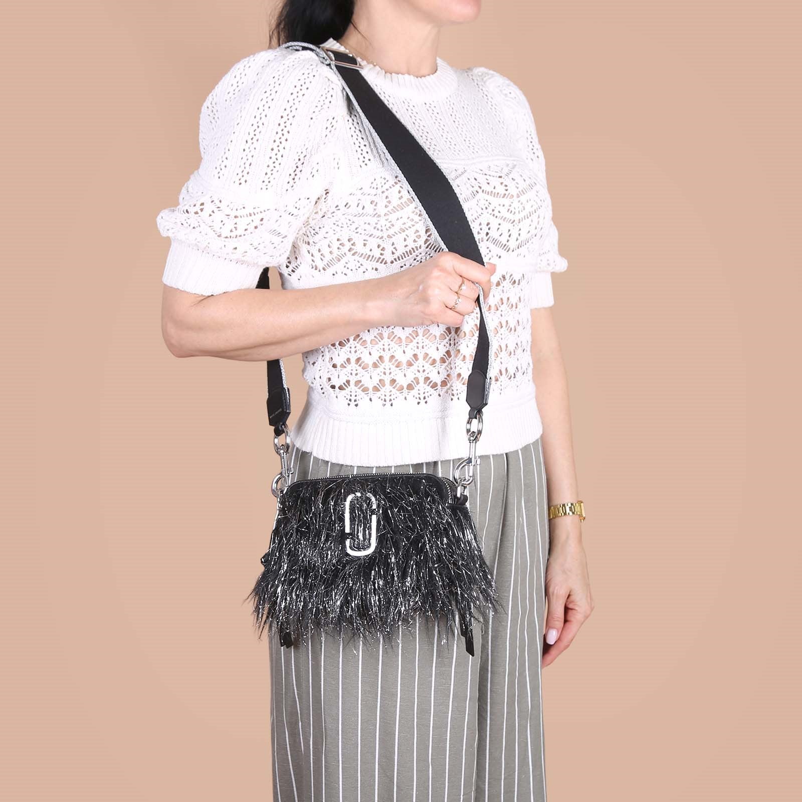 PAS INFO   Sac Snapshot à bandoulière - Black & Silver