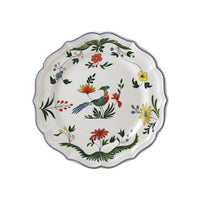 Set de 4 Assiettes à dessert Coq Oiseaux de Paradis - Bleu