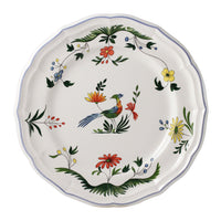 Set de 4 Assiettes plates extra Oiseaux de Paradis - Vert