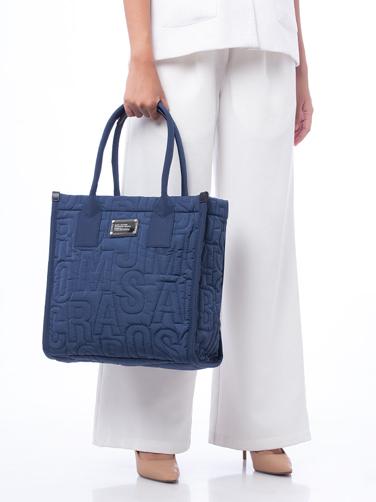 GRAND   Grand sac cabas matelassé - Azure Blue
