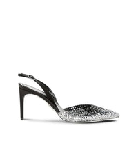 Slingbacks Jackie 105 à strass en satin - Nero & Labrador