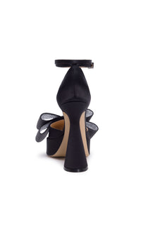 Le Cadeau 140 platform pumps in silk - Black
