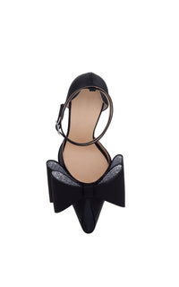 Le Cadeau 140 platform pumps in silk - Black