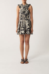 NOIR/ECRU ROBE CHAINE & TRAME QUIERO