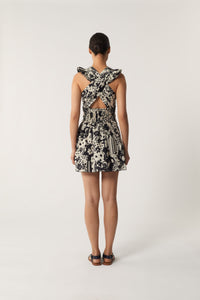 NOIR/ECRU ROBE CHAINE & TRAME QUIERO