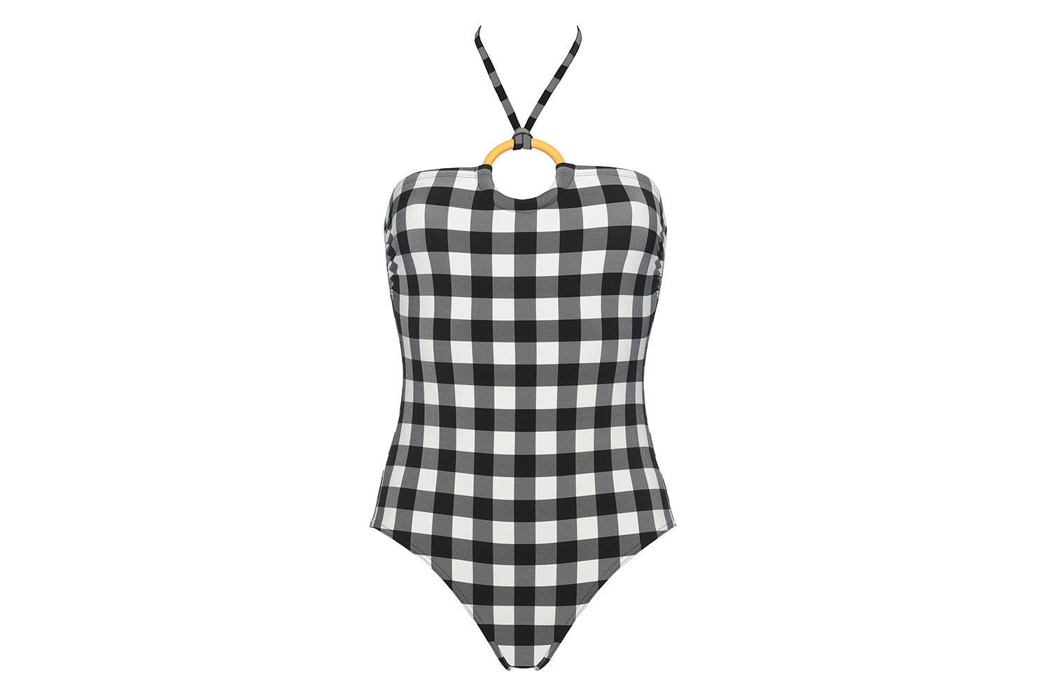 NOIR/BLANC SPHÈRE UNE-PIÈCE BUSTIER