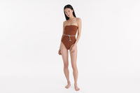 CARAMELO/PERCALE MAJORETTE UNE-PIÈCE BUSTIER