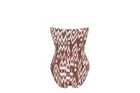 IMPRIME WIND COFFEE WARM UNE-PIÈCE BUSTIER