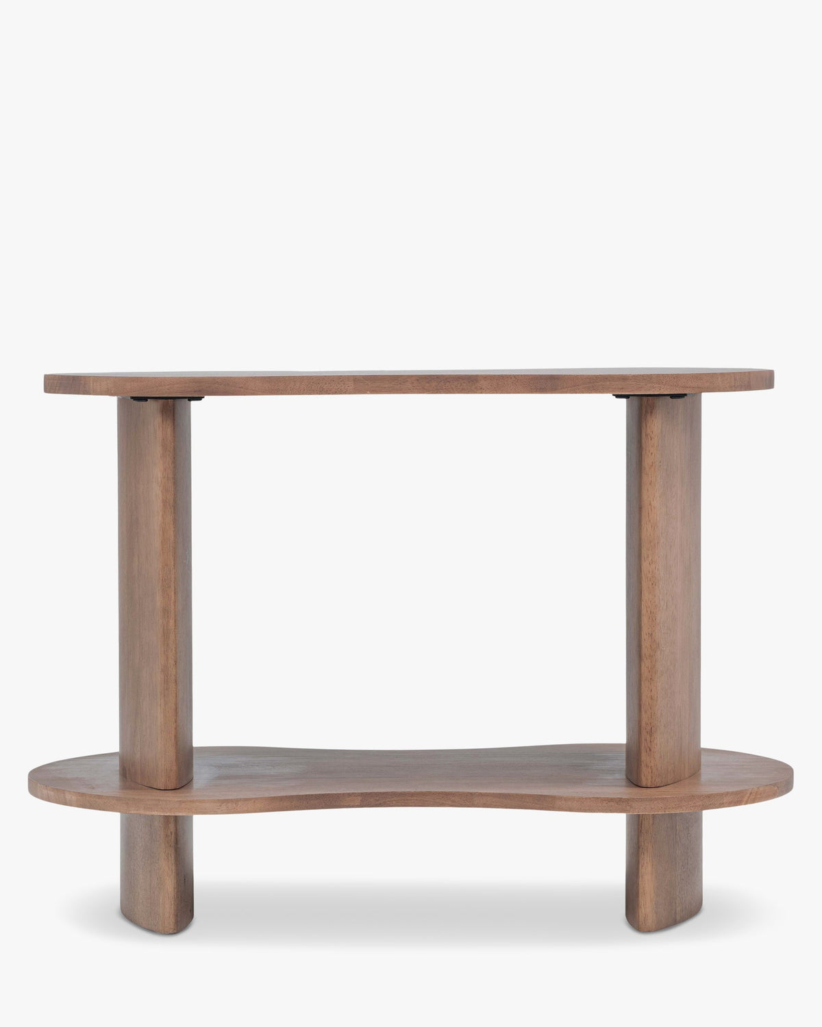 Étagère Infinito en bois d'Hévéa massif - Bois noyer