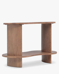 Étagère Infinito en bois d'Hévéa massif - Bois noyer