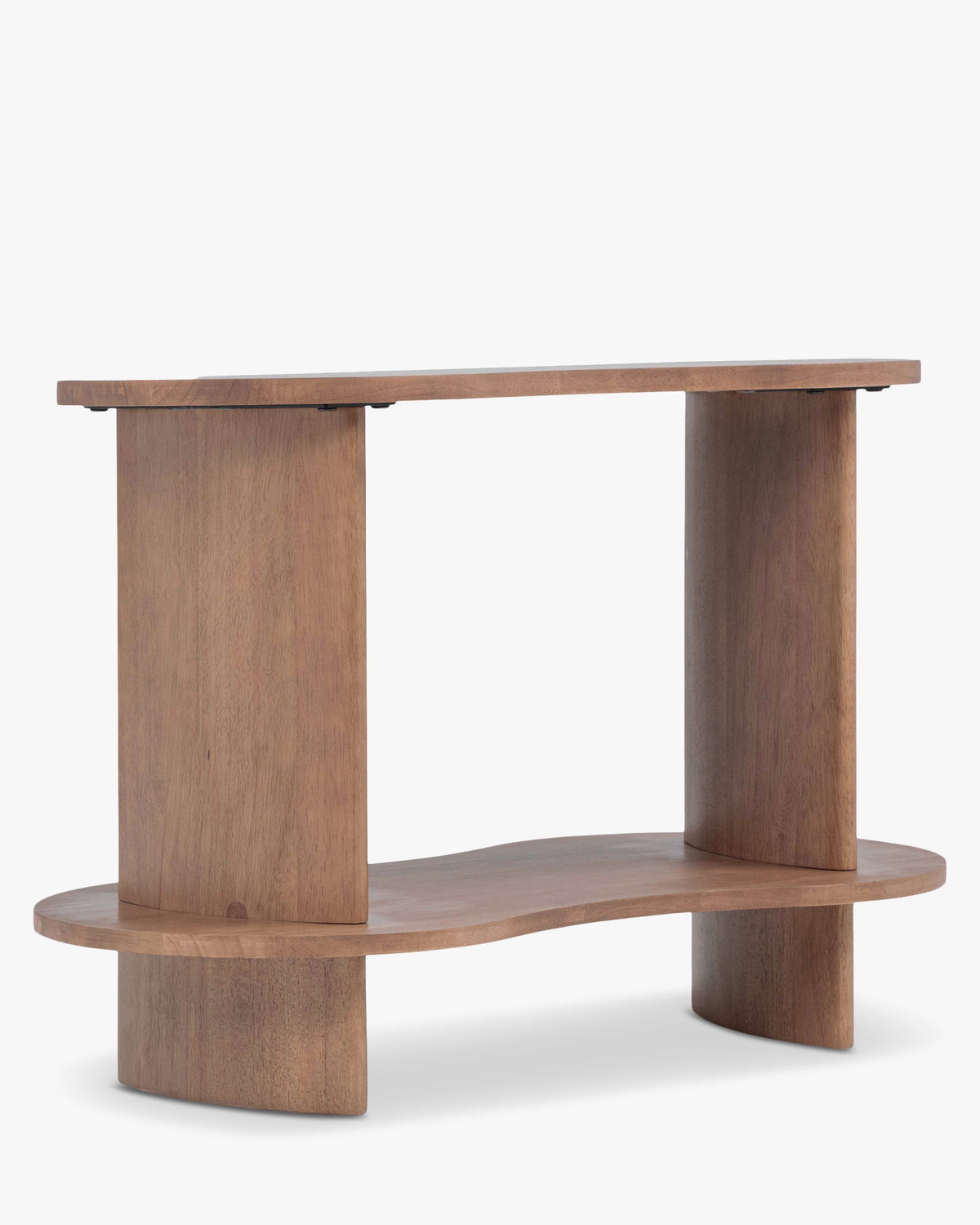 Étagère Infinito en bois d'Hévéa massif - Bois noyer