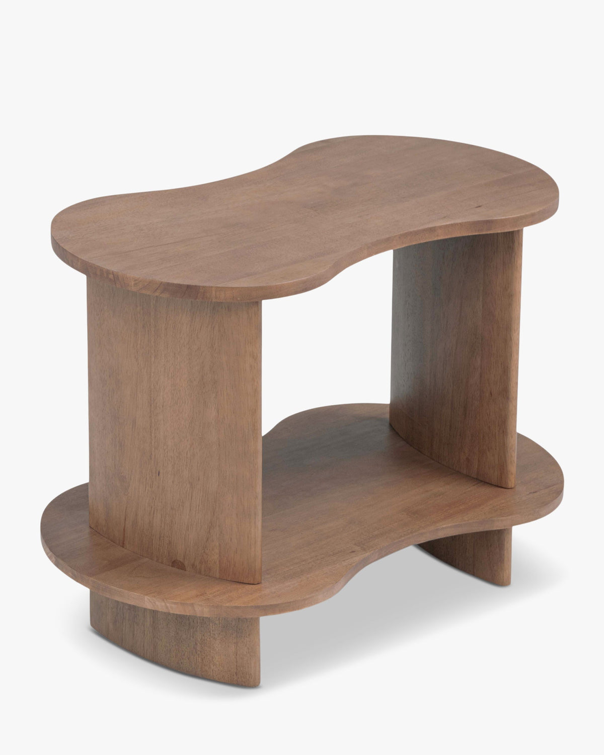 Étagère Infinito en bois d'Hévéa massif - Bois noyer