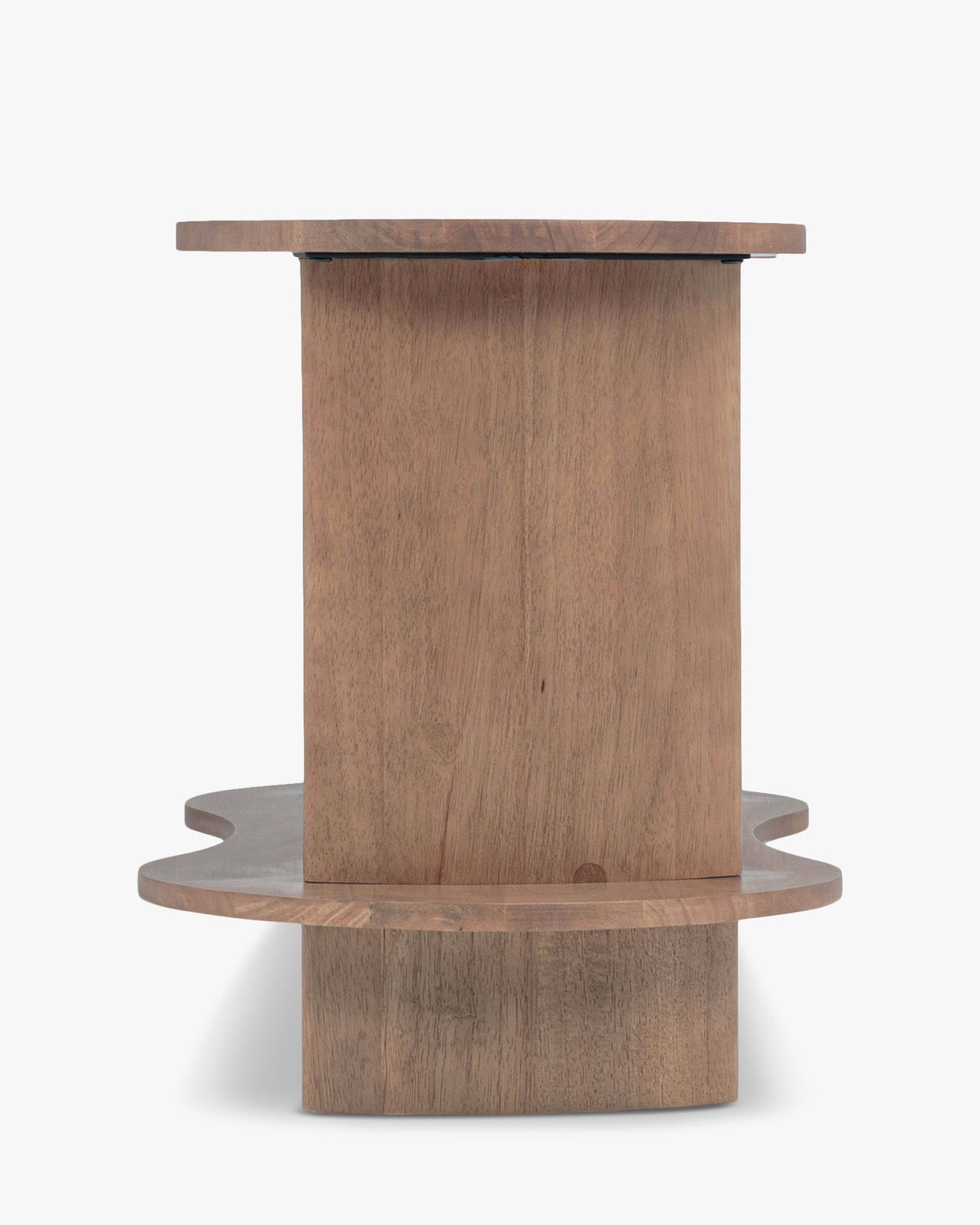 Étagère Infinito en bois d'Hévéa massif - Bois noyer