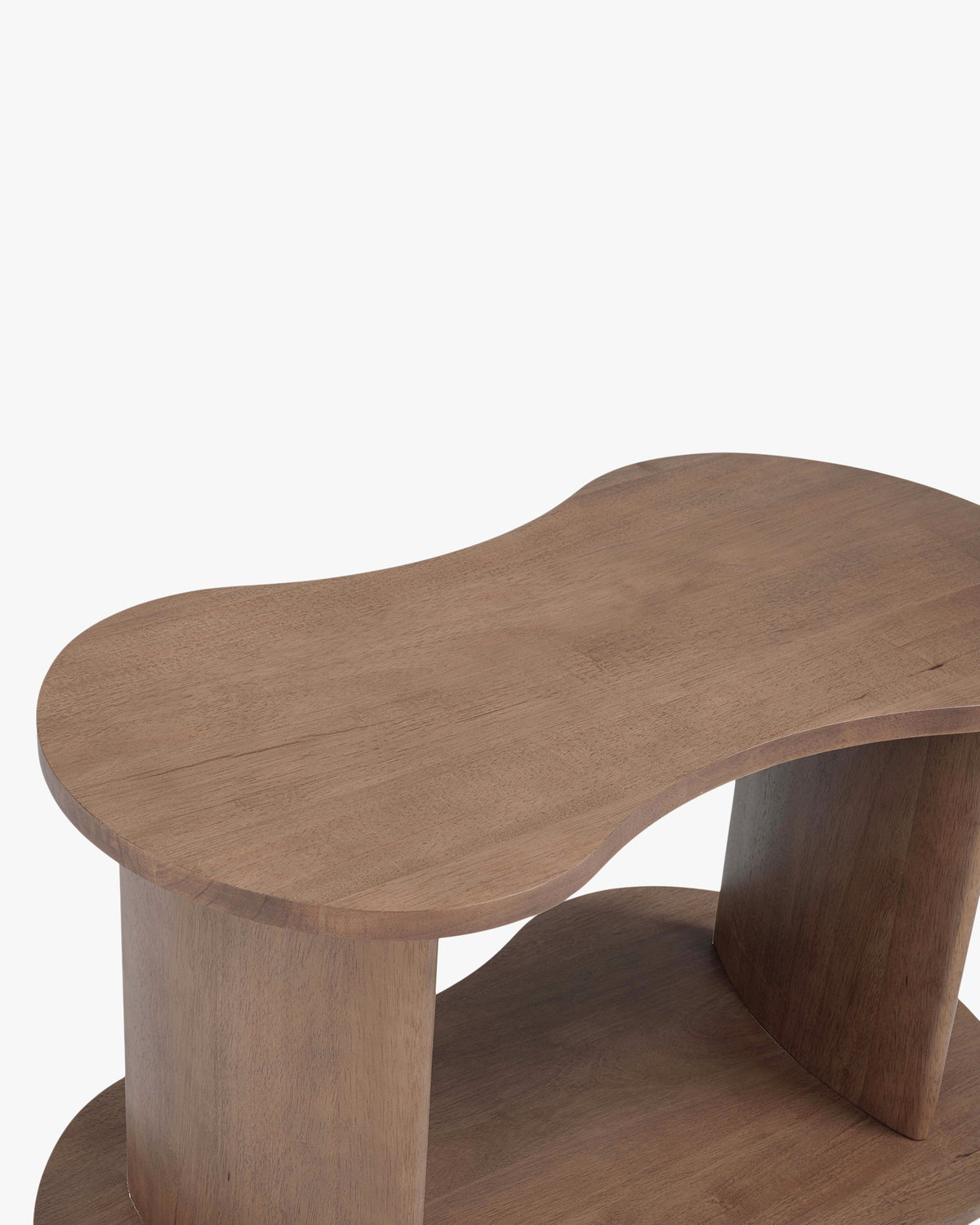 Étagère Infinito en bois d'Hévéa massif - Bois noyer