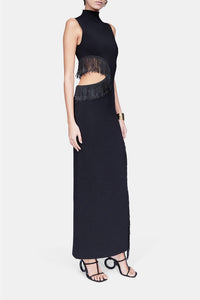 Robe Nova perlée - Black
