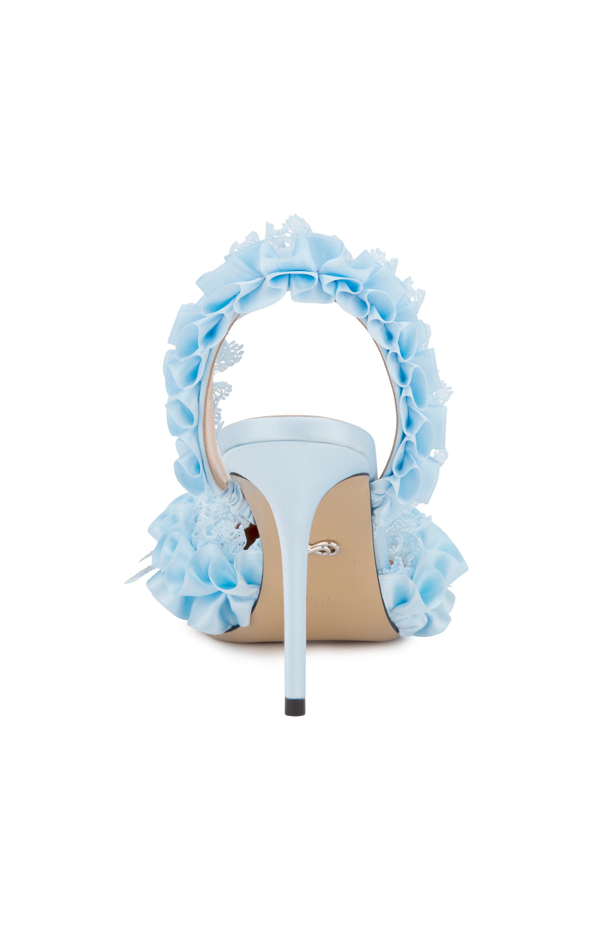 Antoinette 110 silk Slingback - Sky Blue