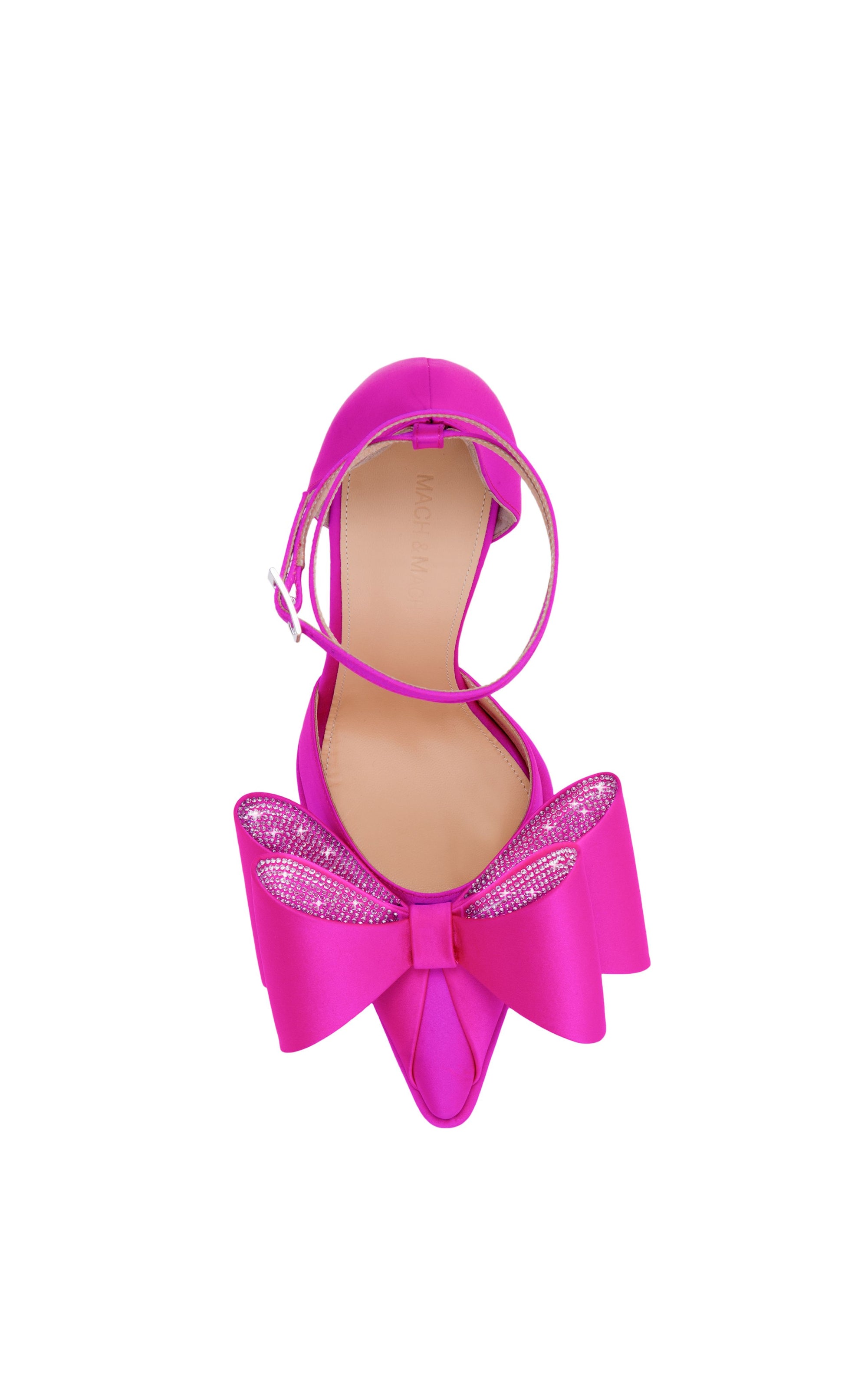 Le Cadeau 140 silk platform pumps - Fuchsia