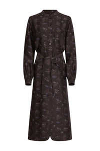 Lauren silk midi dress - Plum & Blue