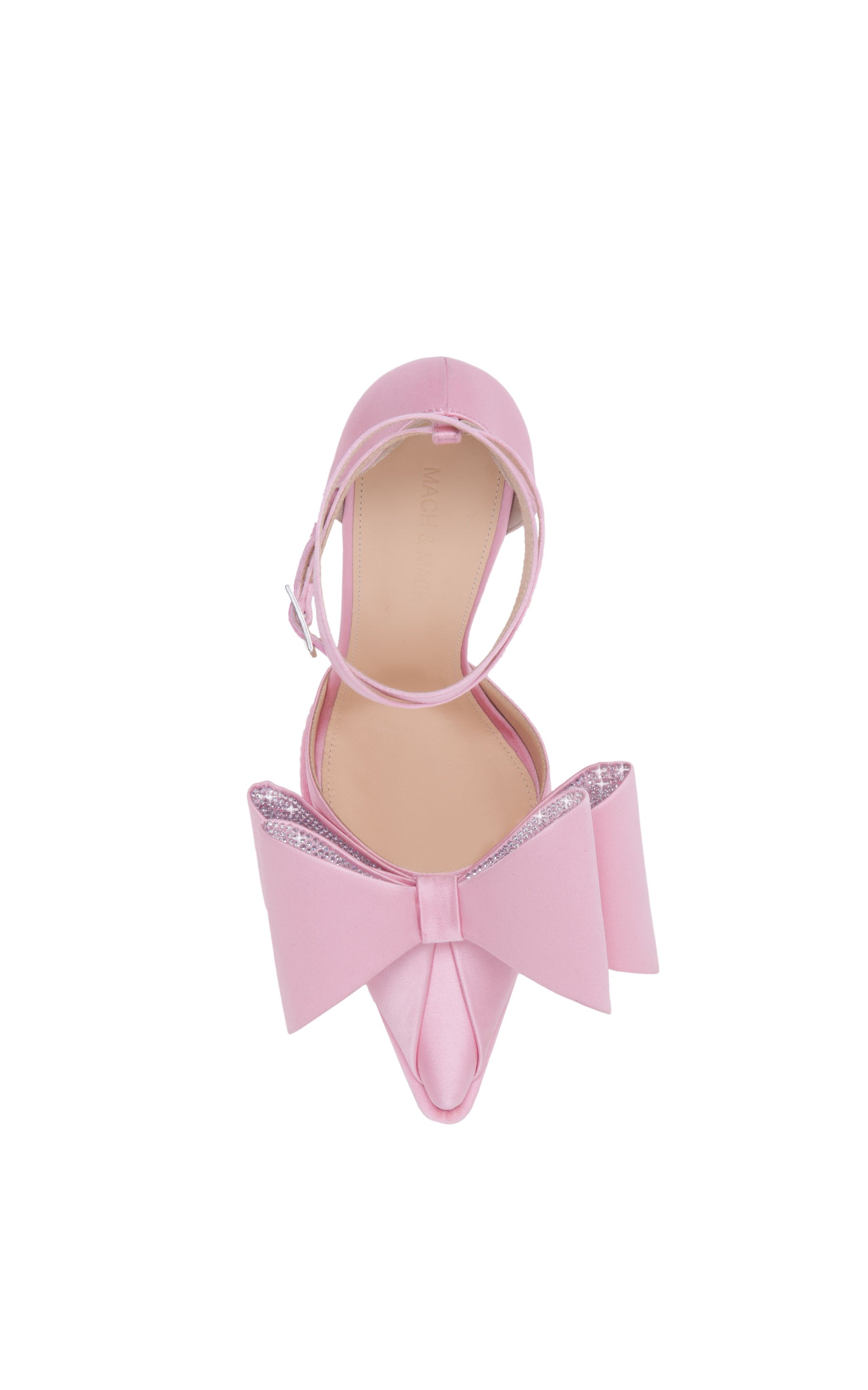 Le Cadeau 140 platform pumps in satin - Pink