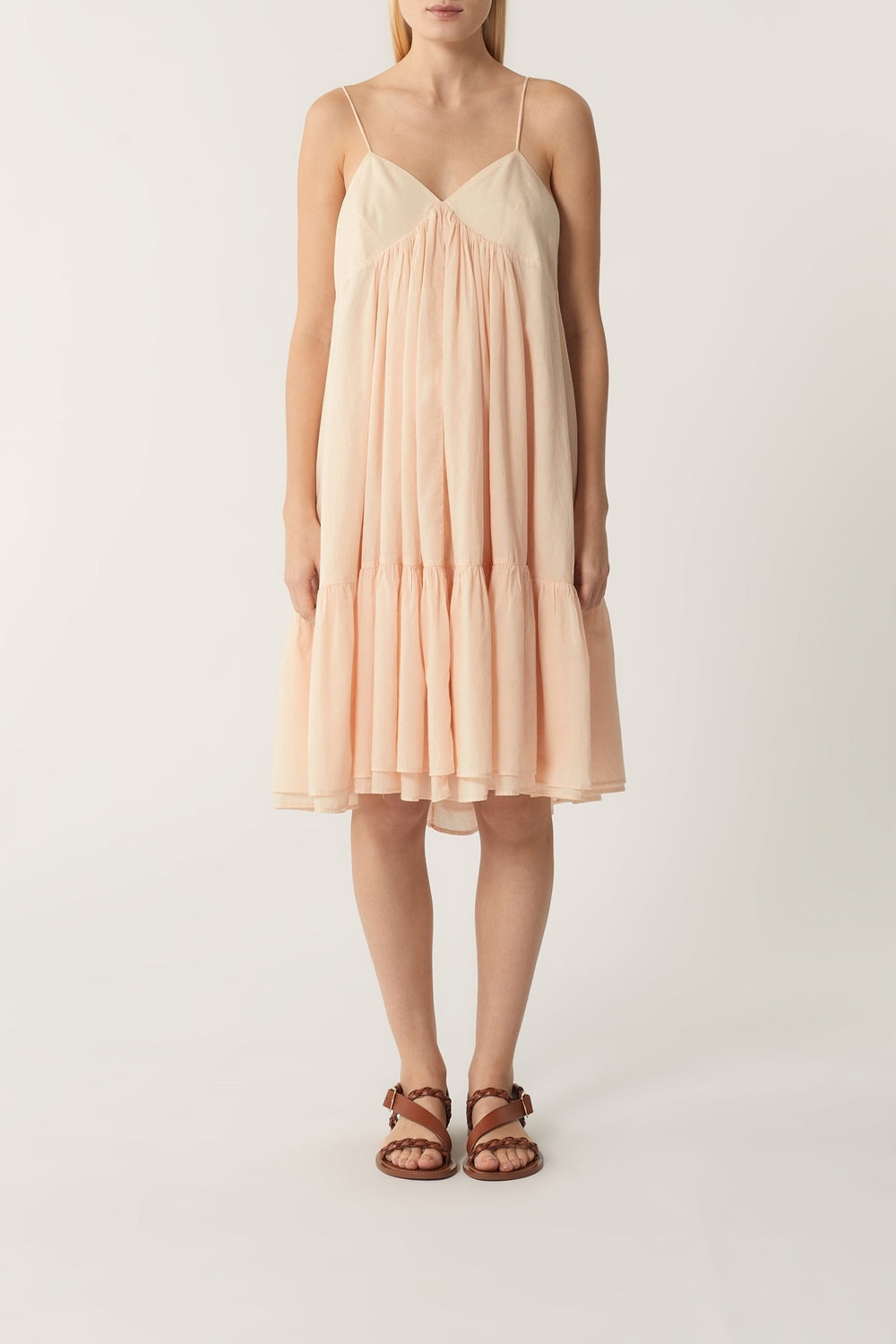 BEIGE ROSE ROBE CHAINE & TRAME MALIBU