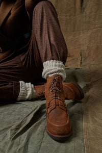 COGNAC _ Bottines Ralph en cuir - Cognac