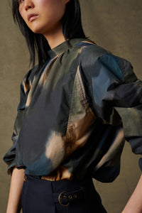 ARDOISE/NOISETTE BLOUSE SCARLETT