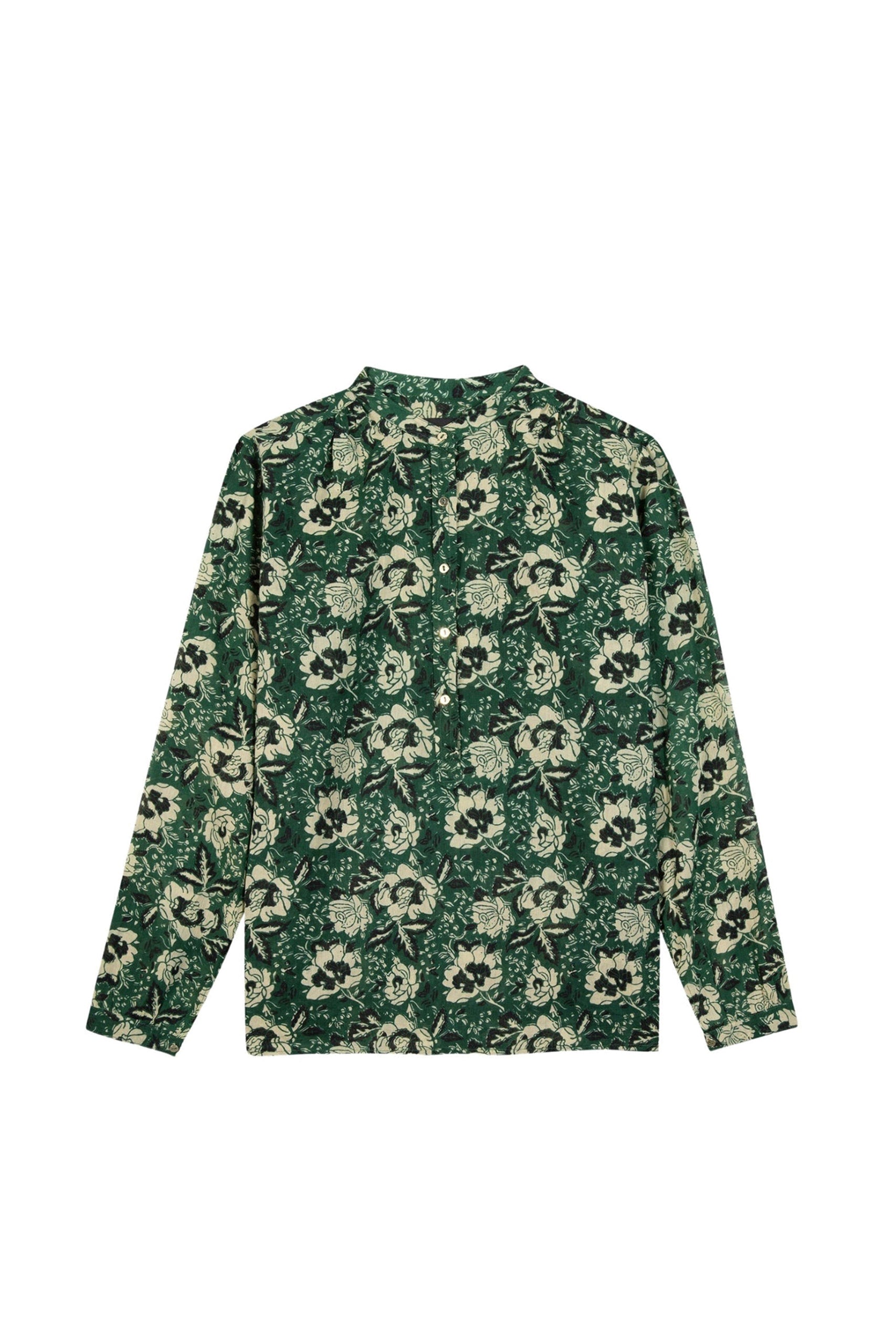 Blouse Bicycle imprimée - Bagru Green