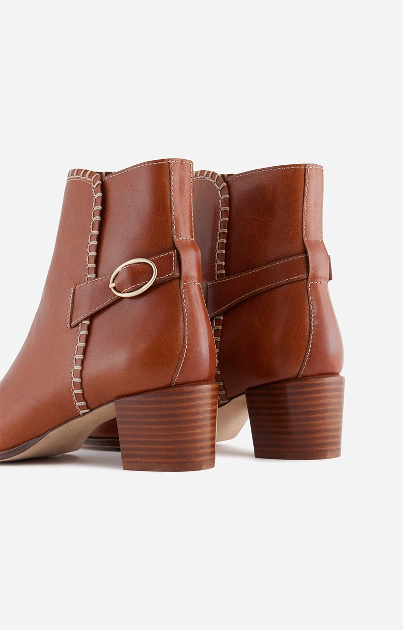 4 QTY RELIQUAT 170 // CARAMEL / Bottines 45MM - CARAMEL
