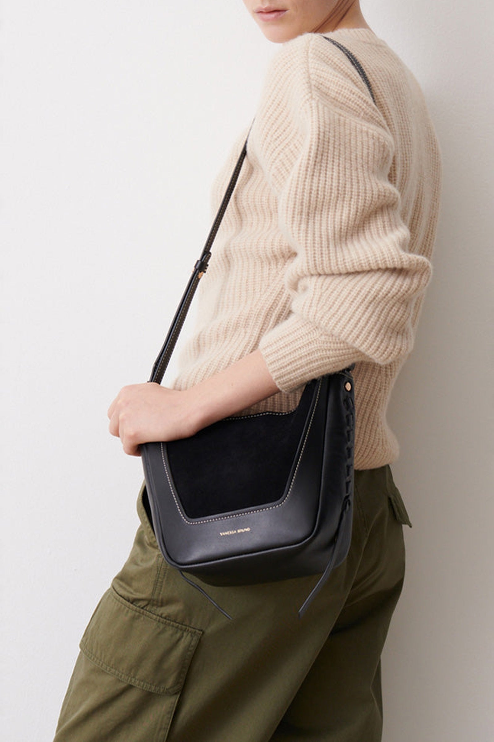 Petit sac Lou en cuir - Noir