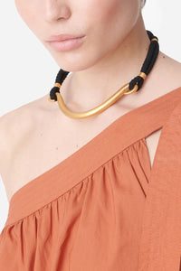 Neylla brass necklace - Ivory